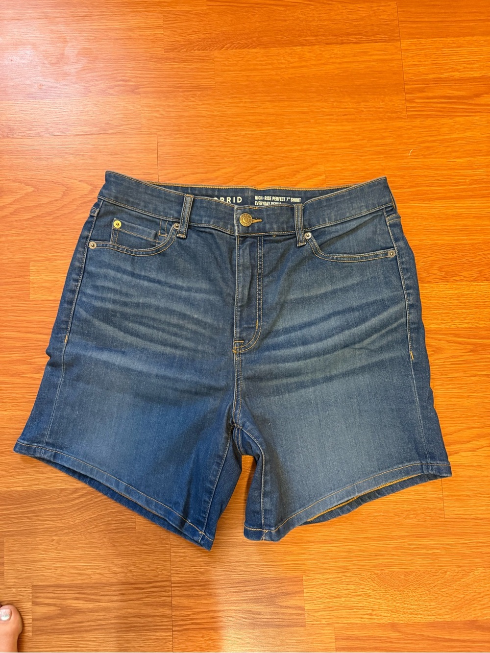 Torrid Stretch Denim Women’s Shorts in Dark Blue